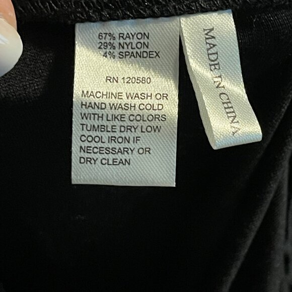 Amanda + Chelsea Alex Pant Size 16 Modern Fit Ankle Pants Black Comfort Waist NW - Picture 7 of 9